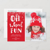 OH WAT LEUK | kerstvakantie met draaiboek Briefkaart (Voorkant / Achterkant)