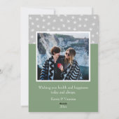 OH WAT LEUK Kleurrijke Kerst Fotokaart Feestdagenkaart (Achterkant)