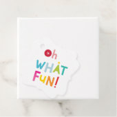 OH WAT LEUK leuke moderne kleurrijke typografie Bedankjes Labels (In situ)