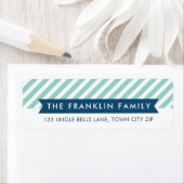 OH WAT LEUK mint streep eenvoudige moderne vakanti Etiket (Insitu)