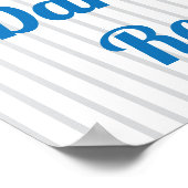 Oh wat leuk om een blauwe groene eerste verjaardag poster (Hoek)