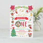 Oh wat leuk om een kerstdag te worden. kaart (Staand voorkant)