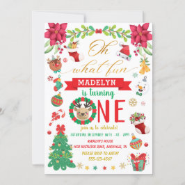 Oh wat leuk om een kerstdag te worden. kaart