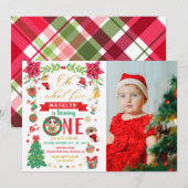 Oh, wat leuk om een kerstfoto te zijn op zondag kaart (Voorkant / Achterkant)