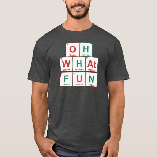 Oh wat leuk - Periodiek Tafel Grappig T-shirt (Voorkant)