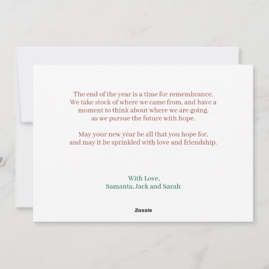 Oh wat leuk script vakantie fotocollage feestdagenkaart (Achterkant)