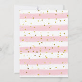 Oh Wat Leuk Sleigh Girl Eerste verjaardag uitnodig Kaart (Achterkant)