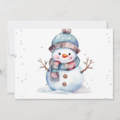 Oh wat leuk sneeuw Kerstfeest Foto Bedankt  Kaart (Achterkant)