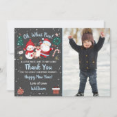 Oh wat leuk sneeuw Kerstfeest Partij Foto Bedankkaart (Voorkant)