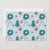 Oh wat leuk sneeuw Kerstfeest Partij Foto Bedankkaart (Achterkant)