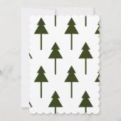 OH WAT LEUK Typografie & Kerstbomen | Feest Kaart (Achterkant)