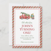 Oh wat leuk! Uitnodiging eerste verjaardag (Voorkant)