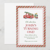 Oh wat leuk! Uitnodiging eerste verjaardag (Voorkant / Achterkant)