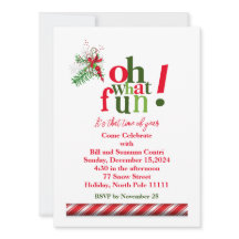 Oh wat leuk! uitnodiging voor een vakantie