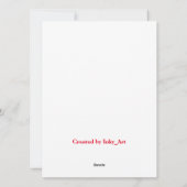 Oh wat leuk! uitnodiging voor een vakantie (Achterkant)