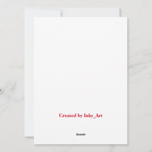 Oh wat leuk! uitnodiging voor een vakantie (Achterkant)