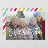 Oh wat leuk! Vakantiefotokaart Feestdagenkaart (Voorkant / Achterkant)