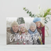 Oh wat leuk! Vakantiefotokaart Feestdagenkaart (Staand voorkant)