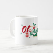 Oh wat leuk - vrolijke vakantie Mok (Voorkant links)