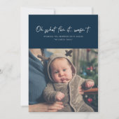 Oh wat leuk was het niet grappig marine feestdagenkaart (Voorkant)