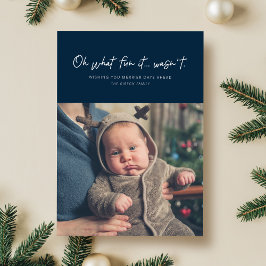 Oh wat leuk was het niet grappig marine feestdagenkaart