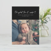 Oh wat leuk was het niet grappig vakantie fotokaar feestdagenkaart (Staand voorkant)