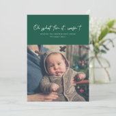 Oh wat leuk was het niet grappig vakantie fotokaar feestdagenkaart (Staand voorkant)