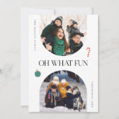 Oh wat leuk White Arch Lijst 3 foto Feestdagenkaart (Voorkant)