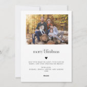 Oh wat leuk White Arch Lijst 3 foto Feestdagenkaart (Achterkant)