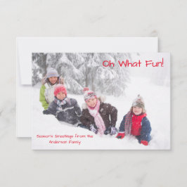 Oh Wat Leuke Foto Rode Stippen - 3x5 Kerst Kaart