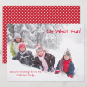 Oh Wat Leuke Foto Rode Stippen - 6x8 Kerst Kaart (Voorkant / Achterkant)