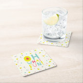 Oh wat vette kerstbomen kleurrijke Confetti Stippe Kartonnen Onderzetters (Insitu)