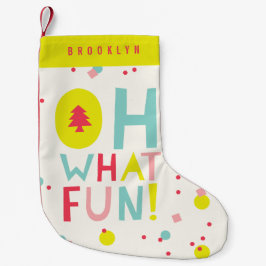 Oh wat vette kerstbomen kleurrijke Confetti Stippe Kleine Kerstsok