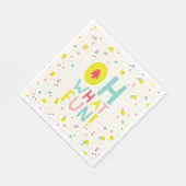 Oh wat vette kerstbomen kleurrijke Confetti Stippe Servet (Hoek)