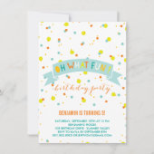 Oh wat vun Confetti kinderen Birthday party uitnod Kaart (Voorkant)