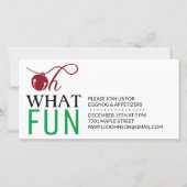 OH WAT VUN HOLIDAY PARTY INVITATION SAVE THE DATE (Voorkant)