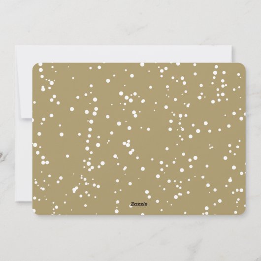 Oh wat vun penseel met mousserende sterren 3 Foto Feestdagenkaart (Achterkant)