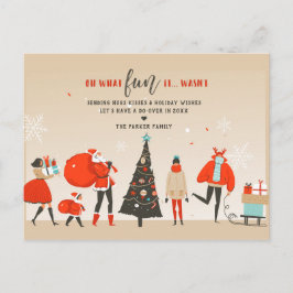 Oh wat was het geen pretje | Kerst opnieuw Briefkaart