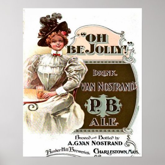 Oh, wees vrolijk, Drink Van Nostrand P.B. Ale Poster (Voorkant)
