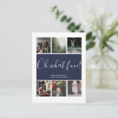 Oh welke feestelijke kerstfeestdag speciaal gepers briefkaart (Staand voorkant)