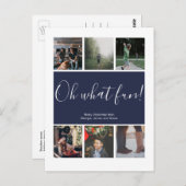 Oh welke feestelijke kerstfeestdag speciaal gepers briefkaart (Voorkant / Achterkant)