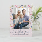 Oh welke foto van het Manuscript van de Vun Feestdagenkaart (Staand voorkant)