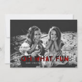 Oh welke Fun Red Buffalo met kerstkaart (Voorkant)