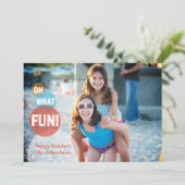 Oh Welke Pret Feestdagenkaart (Staand voorkant)