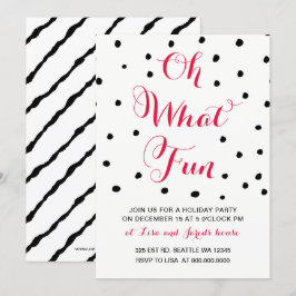 Oh welke uitnodigingen van de Fun Party