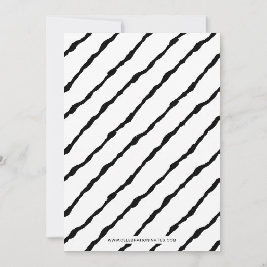 Oh welke uitnodigingen van de Fun Party (Achterkant)