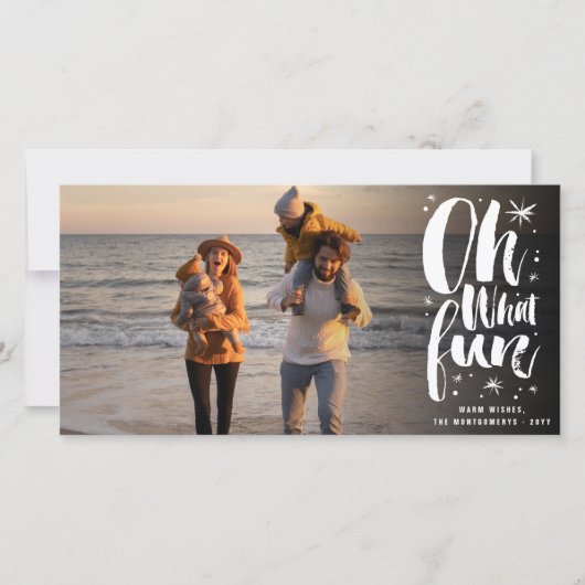 Oh welke vun penseelscript mousserende sterren Fun Feestdagenkaart (Voorkant)