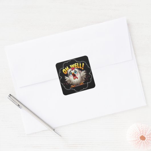 Oh Well Silkie Chicken - Sticker (Envelop)