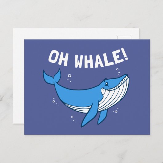 Oh Whale Briefkaart (Voorkant / Achterkant)