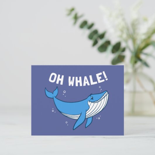 Oh Whale Briefkaart (Staand voorkant)